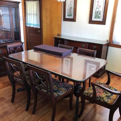 Drexel dining room table and chairs