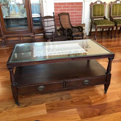 Walnut coffee table