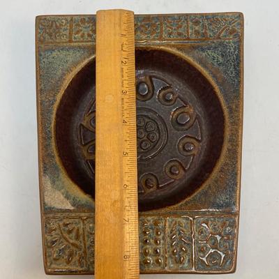 Vintage Midcentury Treasure Craft Pottery Trinket Dish Change Holder Ashtray