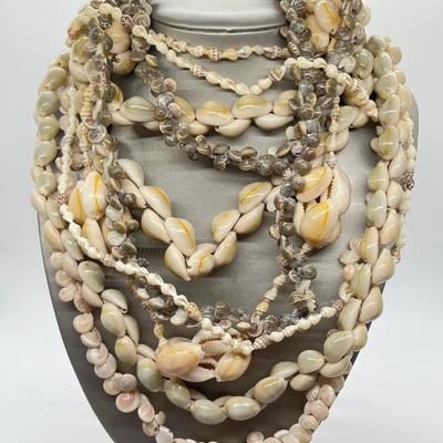 LOT 3: Six Shell Necklaces