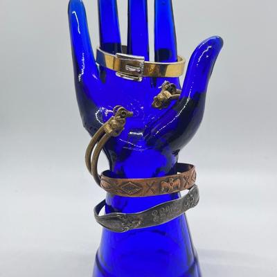 LOT 18: Five Cuff Bracelets, Crown Trifari and More