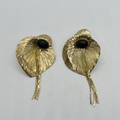 LOT 42: Collection of Vintage Goldtone PIerced Earrings