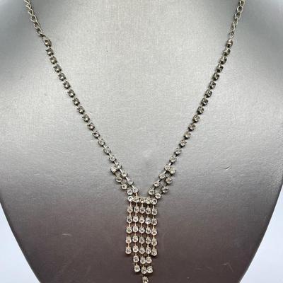 LOT 44: Silvertone Necklaces