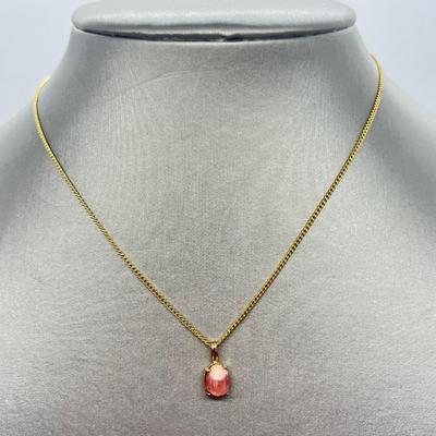 LOT 49: Goldtone Necklaces with Pendants