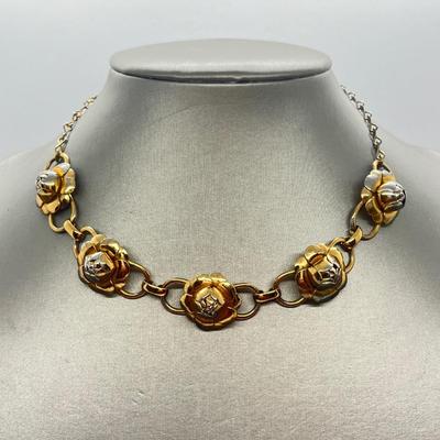 LOT 57: Vintage Goldtone Necklaces