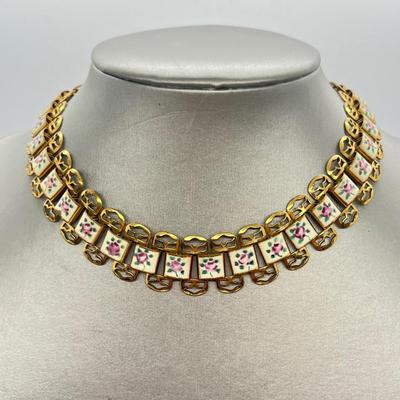 LOT 58: Goldtone Necklaces + Monet Bracelet- Two 54