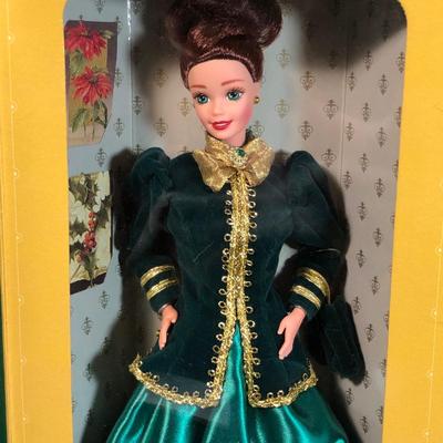 LOT 103M: NRFB: Hallmark Yuletide Romance Barbie, Solo in the Spotlight Special Edition Reproduction Barbie, Easter Style Barbie & Chic...