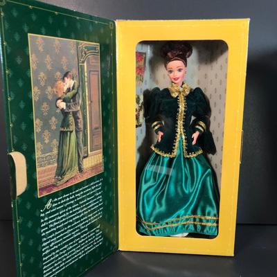 LOT 103M: NRFB: Hallmark Yuletide Romance Barbie, Solo in the Spotlight Special Edition Reproduction Barbie, Easter Style Barbie & Chic...
