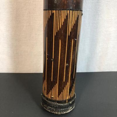 LOT 107M: Handmade Bamboo Rain Stick Shaker Percussion Instrument