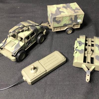 LOT 156M: Hasboro GI Joe Truck & Collection of Army Toys