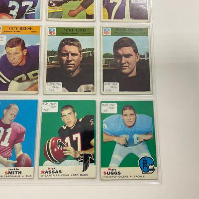 -24- SPORTS | Vintage 1966-1969 Football Cards