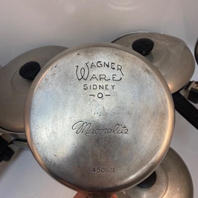 Vintage Wagner Ware Aluminum Sidney 0 Magnalite Cookware Set Pots Pans with Lids