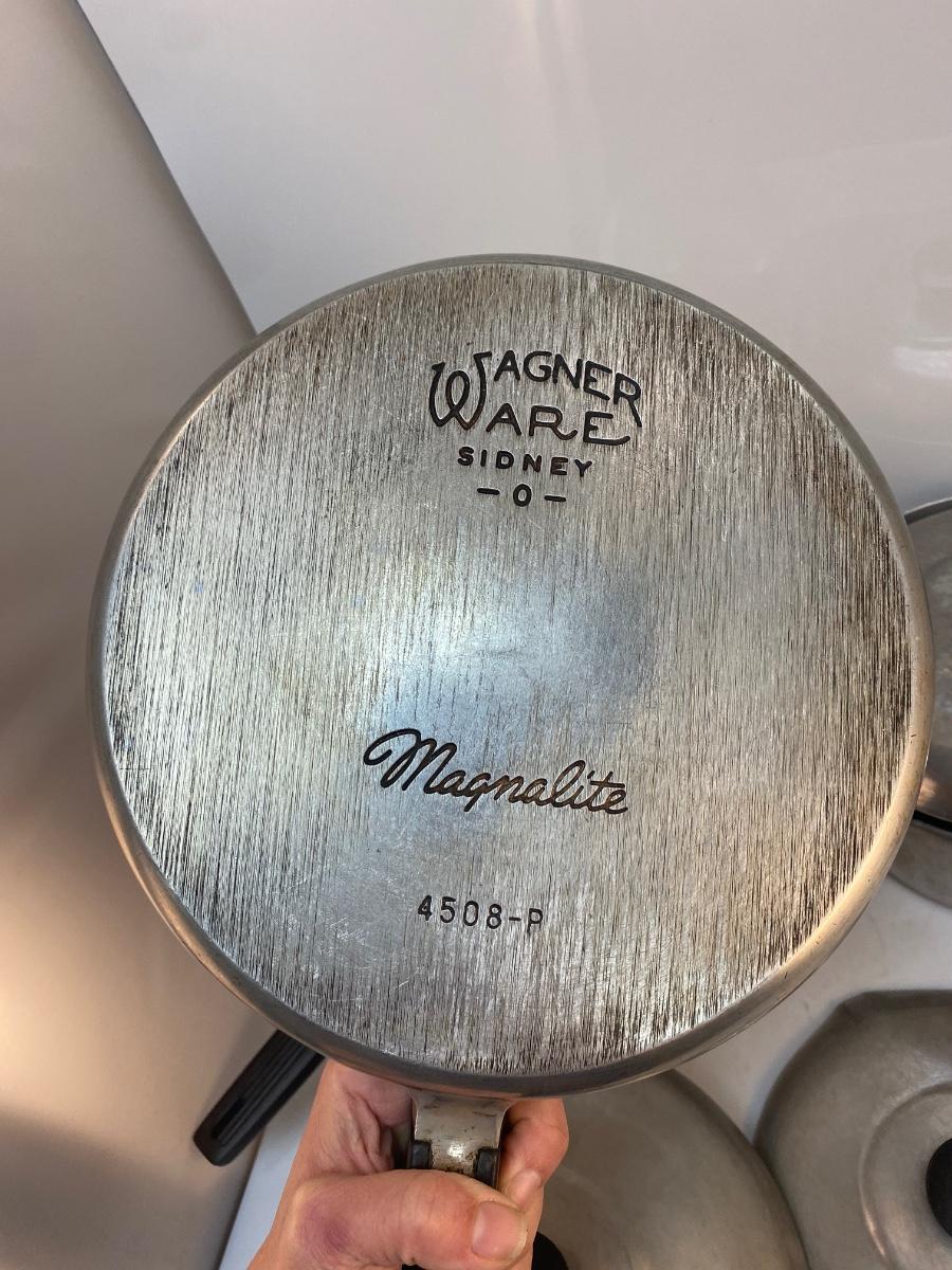 Vintage Wagner Ware Aluminum Sidney 0 Magnalite Cookware Set Pots