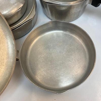 Vintage Wagner Ware Aluminum Sidney 0 Magnalite Cookware Set Pots Pans with Lids