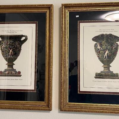 Pair of Framed Art Pieces