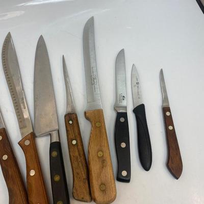 Mixed Lot of Various Kitchen Knives Cutlery