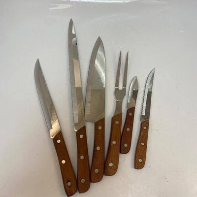Vintage Heavy Royal Stainless Steel Cutlery Knife Set