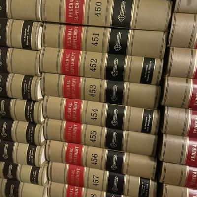 Vintage Federal Supplement Decor Staging Law Books