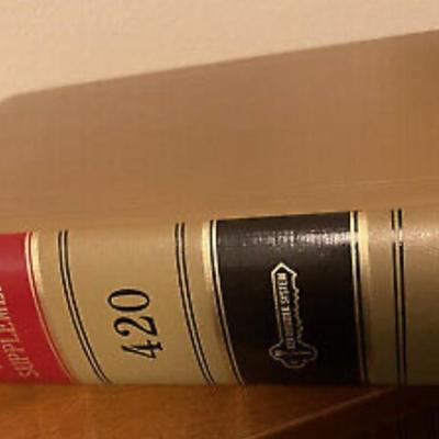 Vintage Federal Supplement Decor Staging Law Books