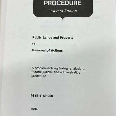 Federal Procedure Lawyer's Edition Navy Staging Decorative Law Books