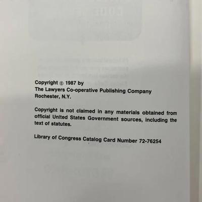 United States Code Service Black Decorative Staging Law Books