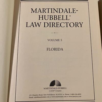 Martindale-Hubbell Law Dictionary Decorative Staging Law Books