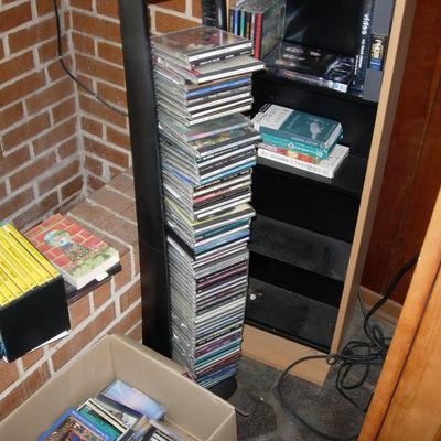 A CD, DVD & VHS LOT