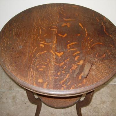 Antique Round Wood Table