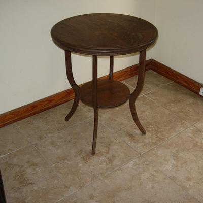 Antique Round Wood Table