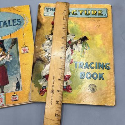 Antique The PIcture Tracing Book McLoughlin Brothers Books Games Educate-Amuse & Fairy Tales Newark Charles E. Graham & Co.