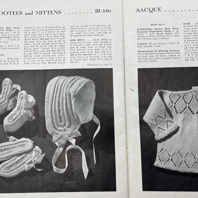Vintage Hand Knits by Beehive Baby Book No. 143 Crafting Magazine Booklet
