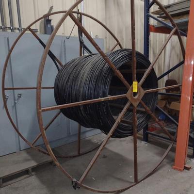 Large Steel Spool of Coaxial Cable (Forklift Loading Available)