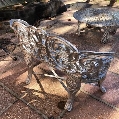 Cast iron bench
