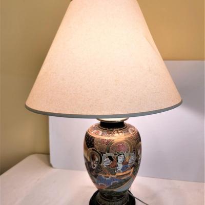 Lot #148  Older Satsuma Vase turned into a Table Lamp