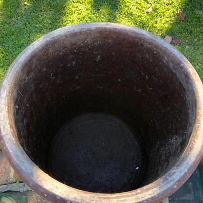 Two 8 gallon brown pots