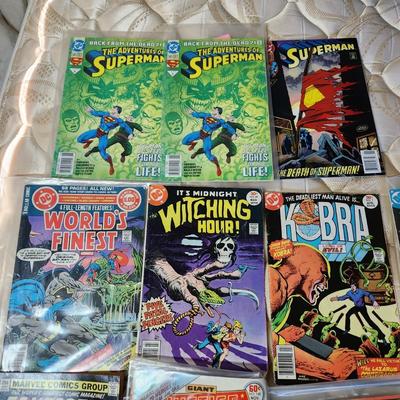 lot of 10 Vintage Comic Books Superman