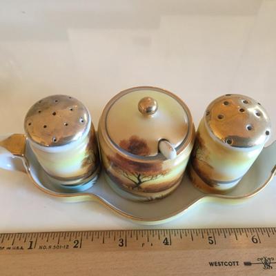 Vintage Noritake salt and pepper sugar bowl or mustard jar Japan