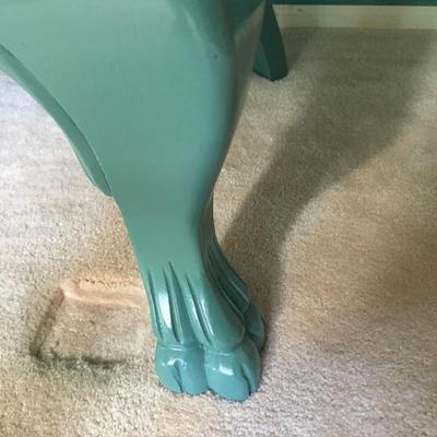80's lacquered chair with removable cushion