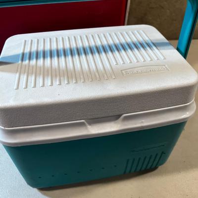2 Coolers; Red and Turquoise