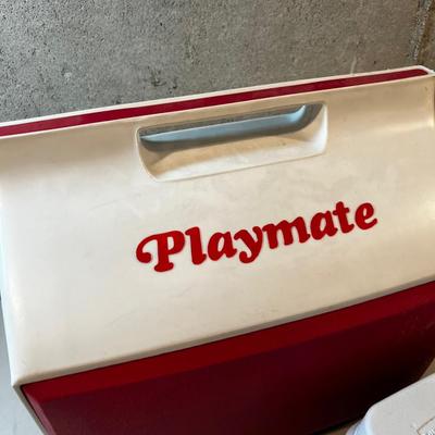 2 Coolers; Red and Turquoise