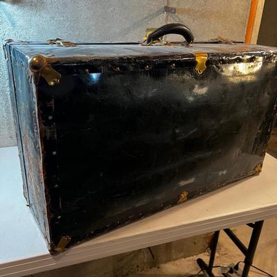 Old Metal Trunk Blue 