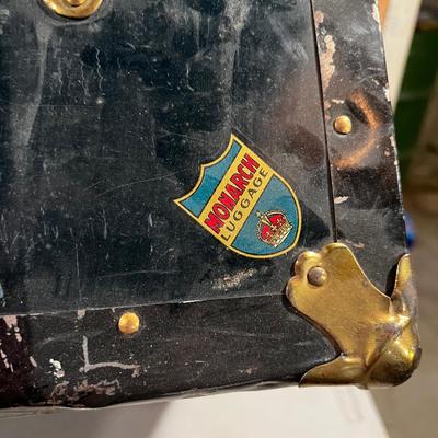 Old Metal Trunk Blue 