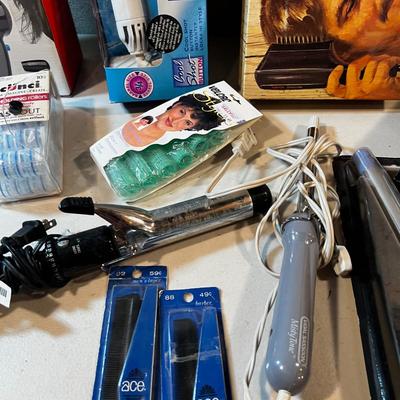 Hair Dryers and Curling Irons. 