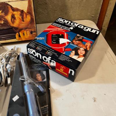 Hair Dryers and Curling Irons. 