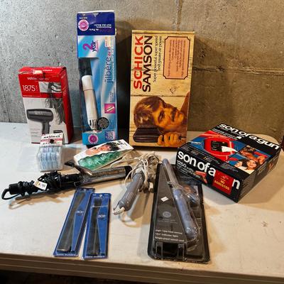 Hair Dryers and Curling Irons. 