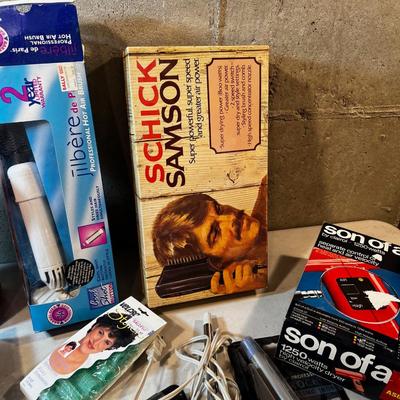 Hair Dryers and Curling Irons. 