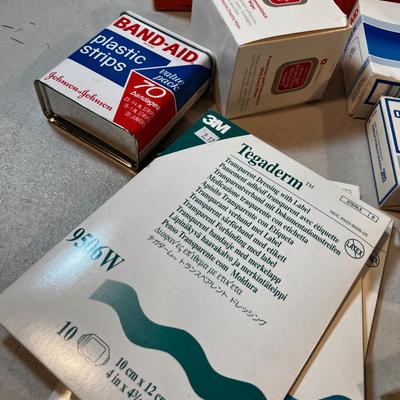 First Aid Items; Cotton Applicators, Gloves, Surgical Tape