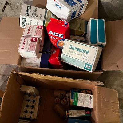 2 Boxes of Band-Aids, Surgical and Ace Plus Needles. 