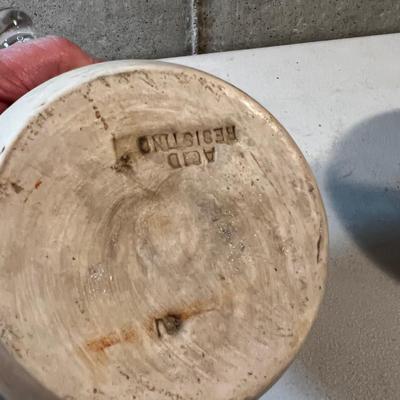 3 Mortar Ceramic and 1 Pestle Glass 