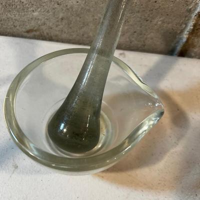 Bronze and Glass Mortar & Pestle 